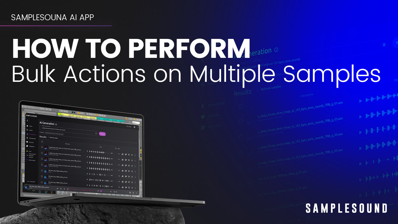 How to Perform Bulk Actions on Multiple Samples in Samplesound AI