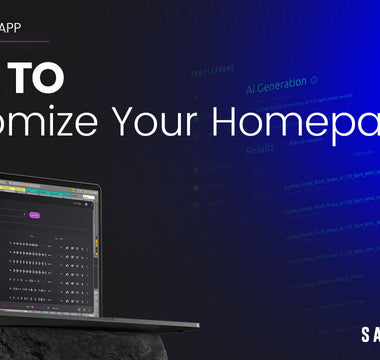 How to Customize Your Home Page in the Samplesound App
