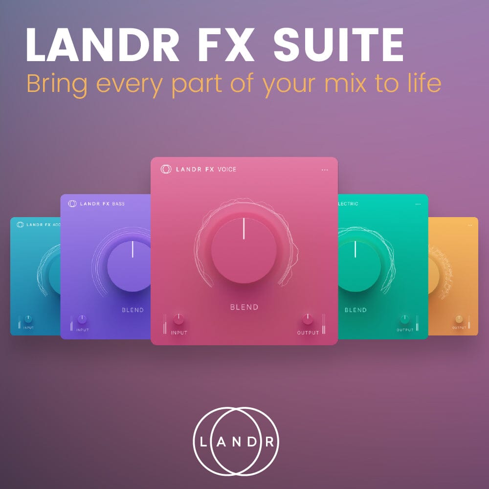 LANDR FX Suite - 5 single-dial multi-fx plugins Software & Plugins Landr