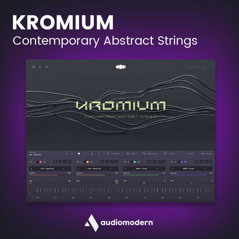 Kromium - Contemporary Abstract Strings Virtual Instrument Software & Plugins Audiomodern Instruments