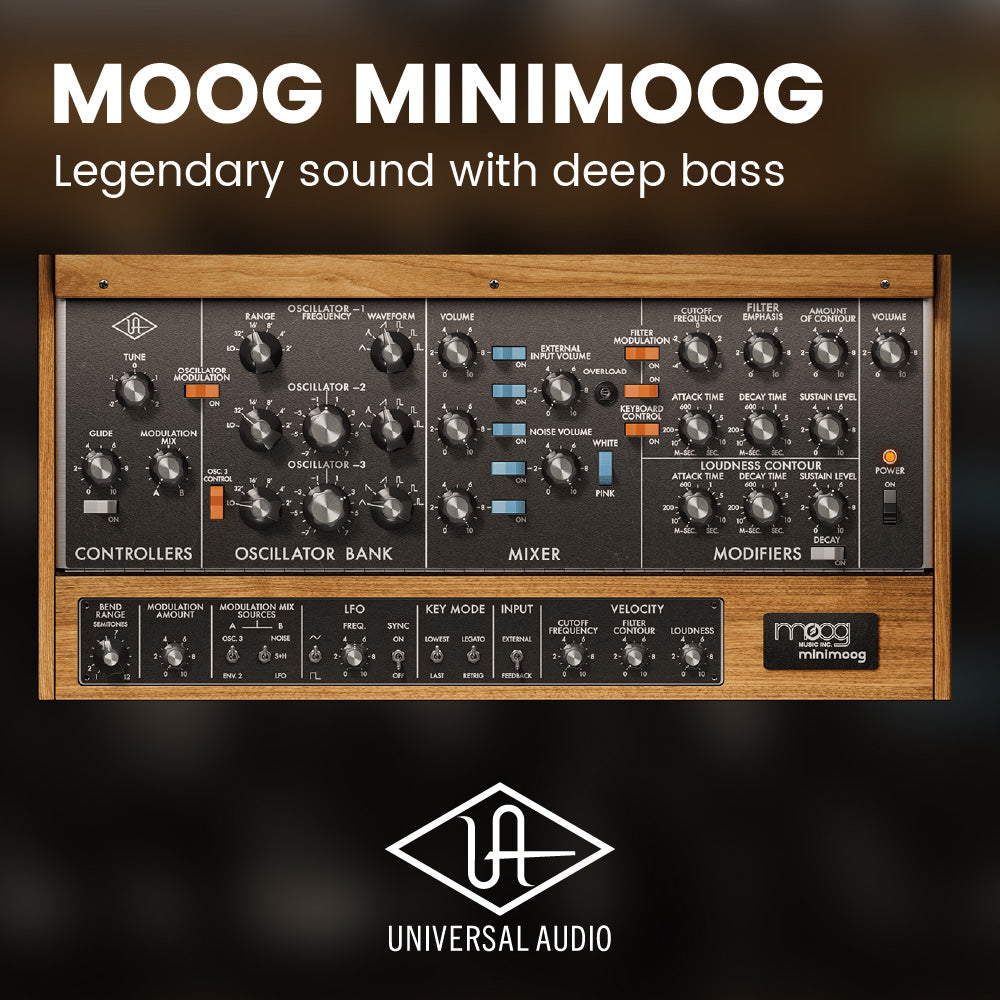 UAD Moog Minimoog - Legendary sound with deep bass