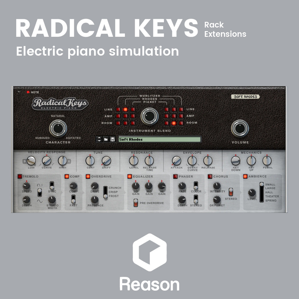 Radical Keys - Electric piano simulation - Reason Rack Extensions Software & Plugins Reason Studios