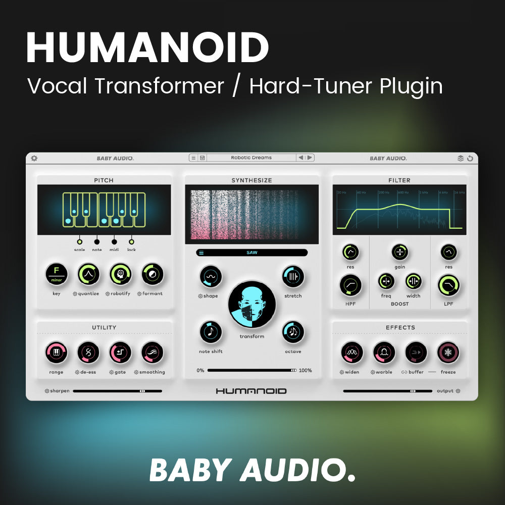 Baby Audio Humanoid - Vocal Transformer / Hard-Tuner Plugin Software & Plugins Baby Audio