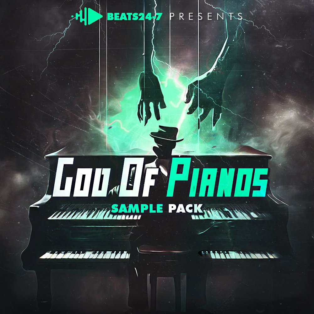 God of Pianos - Hip Hop Piano WAV Loops + MIDI Sample Pack Beats24-7