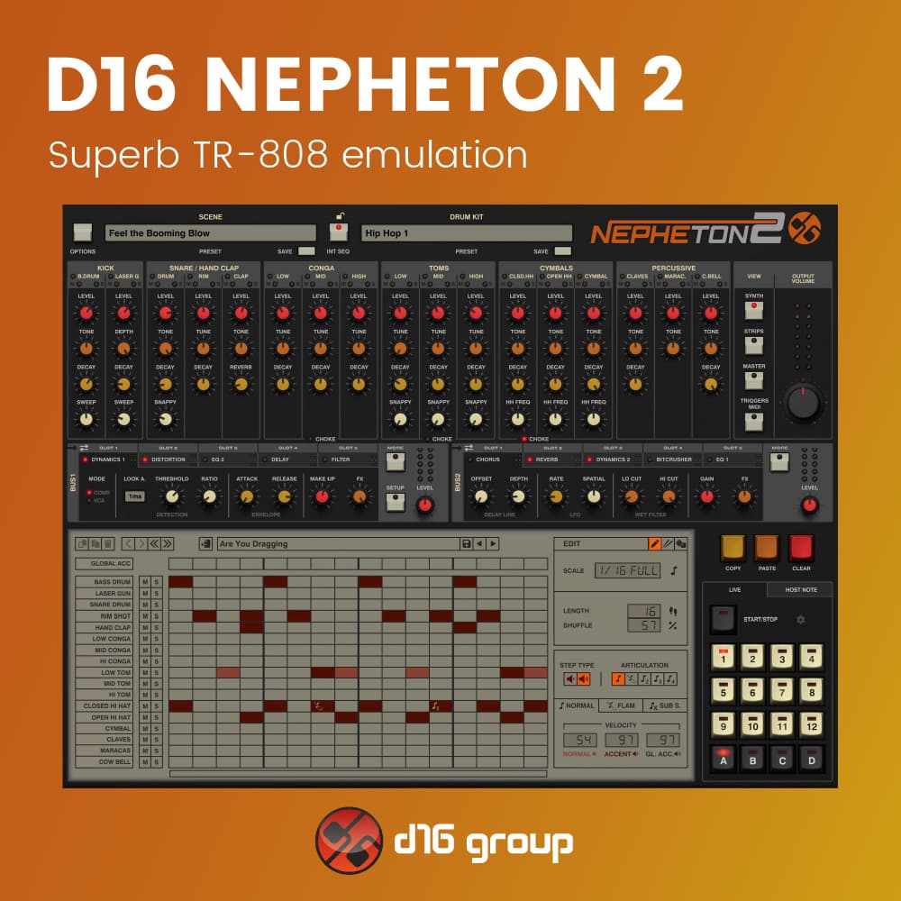 D16 Nepheton 2 - Superb TR-808 emulation