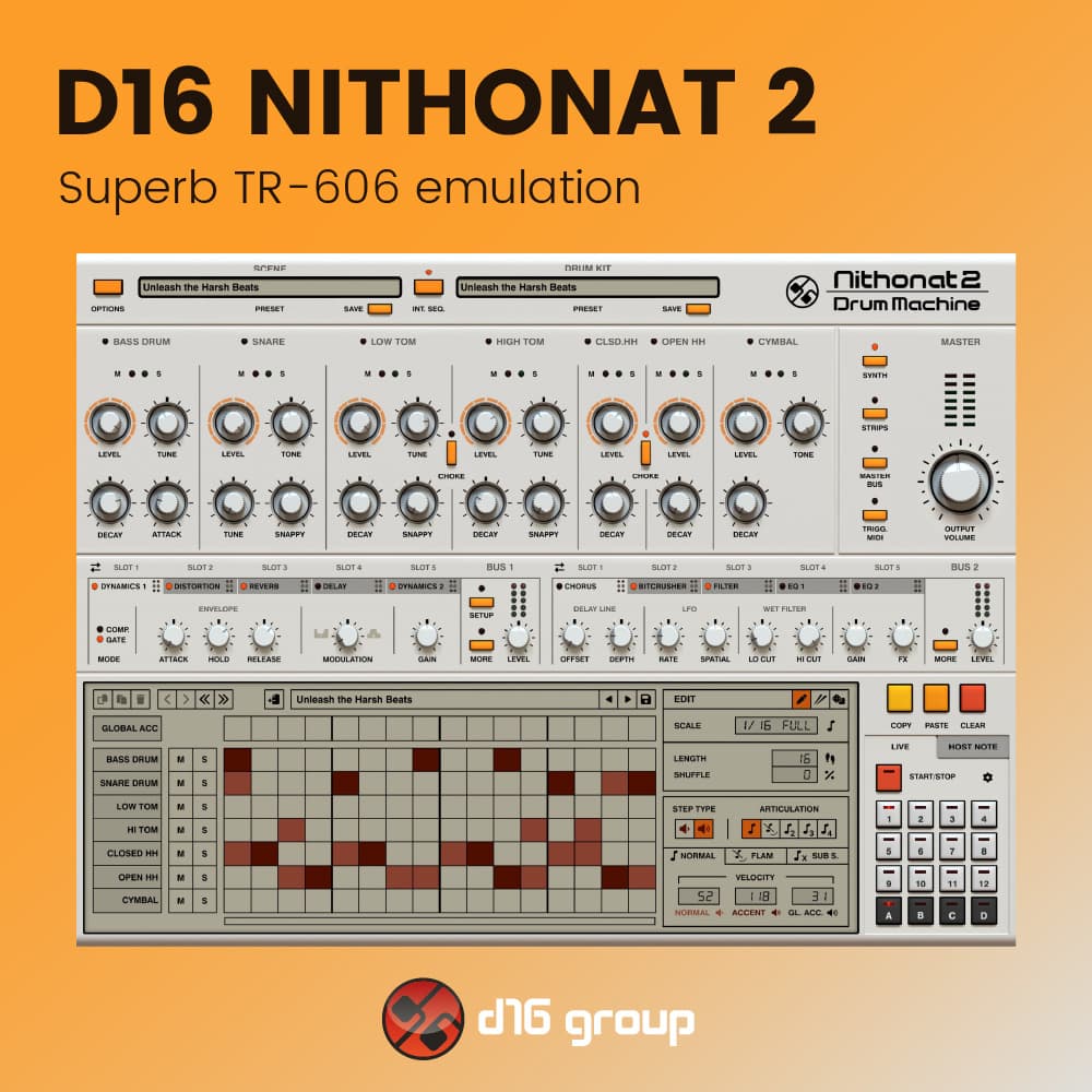 D16 Nithonat 2 - Superb TR-606 emulation