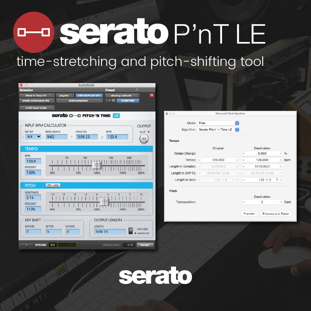 Serato Pitch 'n Time LE - time-stretching and pitch-shifting tool Software & Plugins Serato