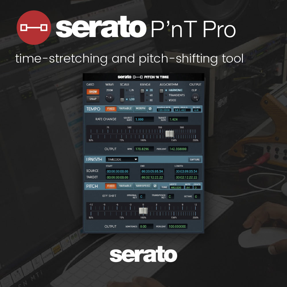 Serato Pitch 'n Time PRO - High Quality Time-stretching and Pitch-shifting